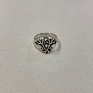 James Avery Ithsus Fish Ring Sterling Silver